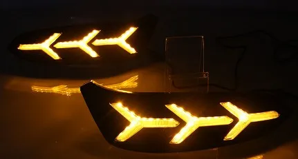 

For Buick GL6 2018 daytime running lights modified LED daytime running lights steering lights front fog lights