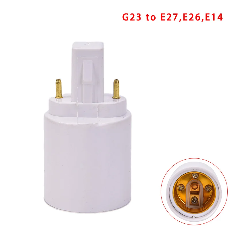 

28g Converters G23 To E27 E26 LED Halogen CFL Light Bulb Lamp Adapter Fireproof Socket Plug Extender Screw Base Bulb Lamp Holder