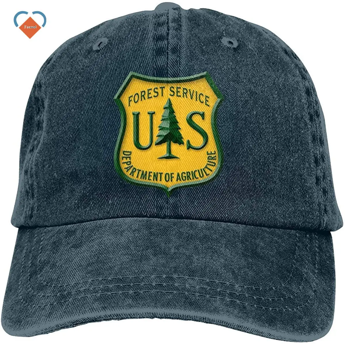 

Baseball Cap Denim For Men Women United States Forest Service Unisex Trucker Hats Dad Baseball Hats Driver Cap Black