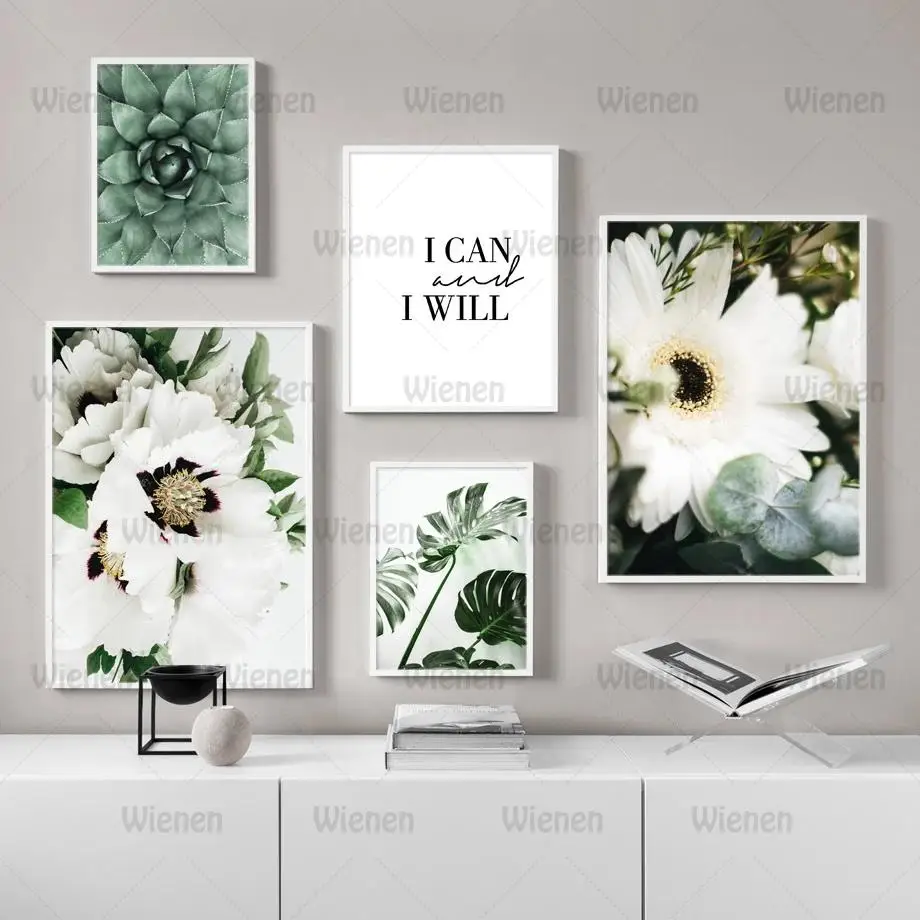 

Aloe Succulents Monstera Canvas Posters and Prints Wall Art Canvas Painting Green Plant Wall Art Pictures for Living Room Decor