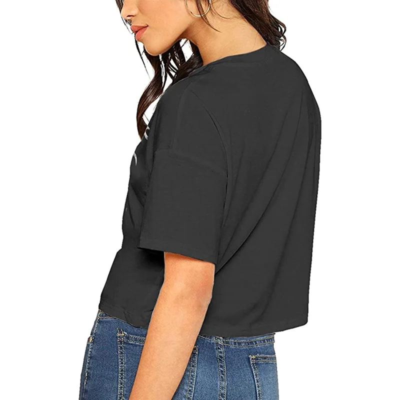 

Ladies Summer Navel T-Shirt Youth Shirt Top retro t shirt harajuku