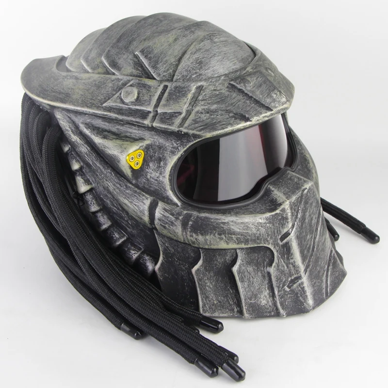 Волокно Стекло Хищник Dot ЕЭК мотоциклетный шлем светильник Вес прохладный черный