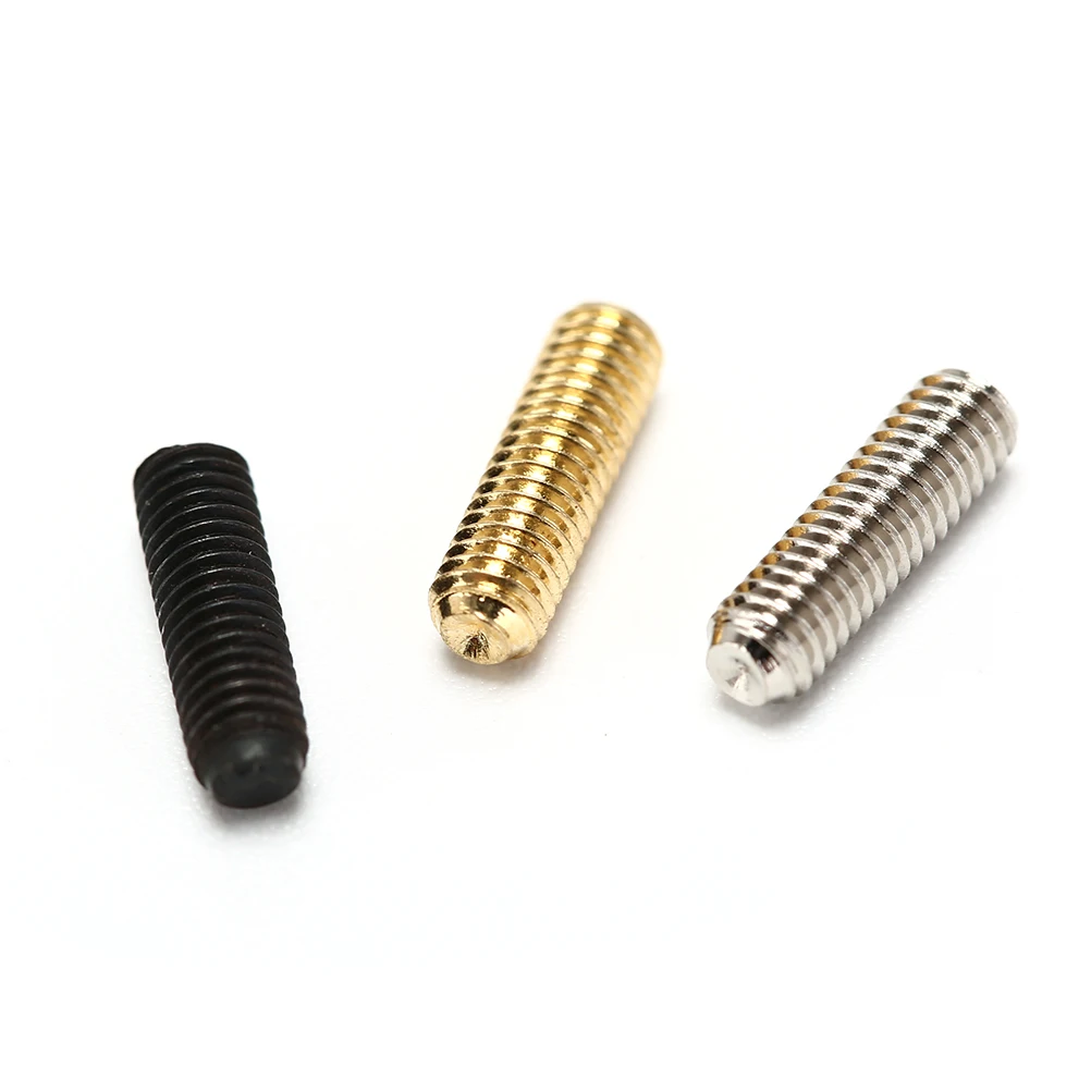 

12PCS New Tremolo Bridge Hex Screws for tremolo electric guitar bass Electric Bass Guitar Bridge Saddles Hexagon Screws