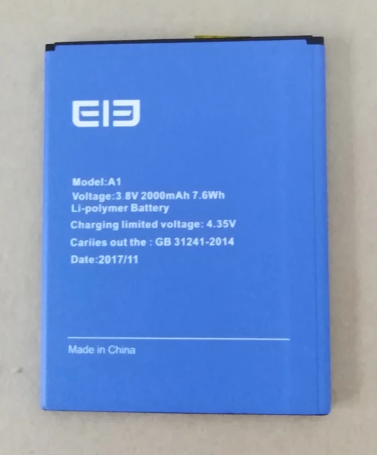 Оригинальный аккумулятор elephone A1 для телефона 2000 мАч 3 8 В ELEPHONE 3G смартфона 5 0 дюйма
