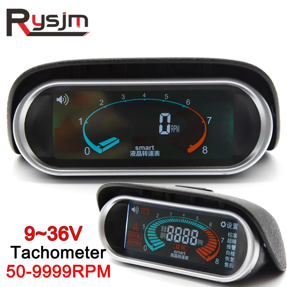 Новый ЖК цифровой 12v 24v экскаватор автомобильный грузовик тахометр для лодочного