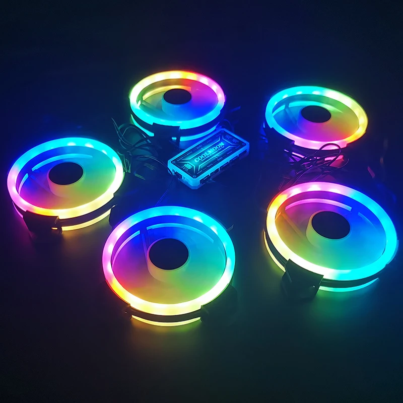 Кулер Coolmoon ARGB Fan 120 мм комплект из 6 кулеров с музыкальным контроллером поддержка