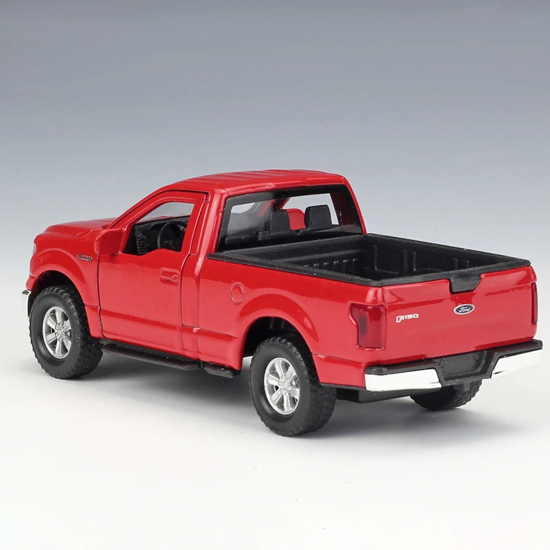 1:36 Diecast Models 2015 F-150 Regular Cab Red Model Toys Alloy Car Metal Pull Back Toy For Gift Collection | Игрушки и хобби