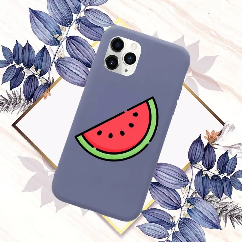 

Cartoon funny fruit Phone Case Candy Color for iPhone 11 12 mini pro XS MAX 8 7 6 6S Plus X SE 2020 XR