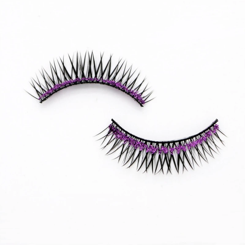 Блеск толстые 5 пар Накладные ресницы Хэллоуин вечерние Макияж для лица коробка