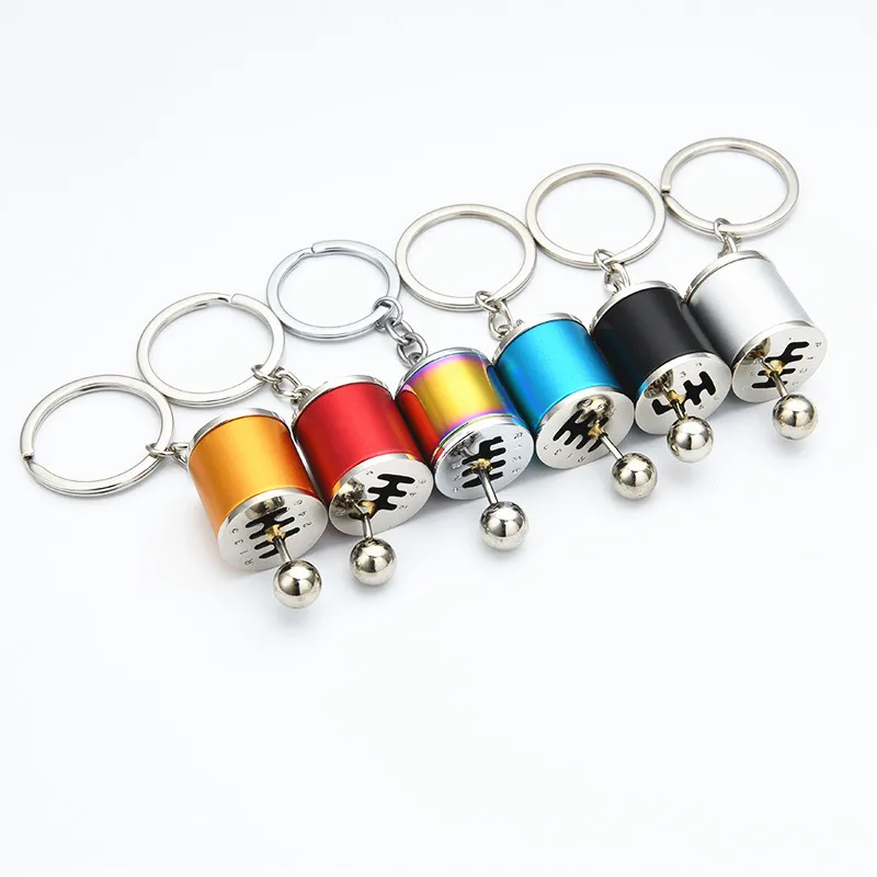 

Creative Modification Six-speed Gearbox Keychain Car Parts Design Key Ring For Men Transmission Shift Lever Pendant Charms