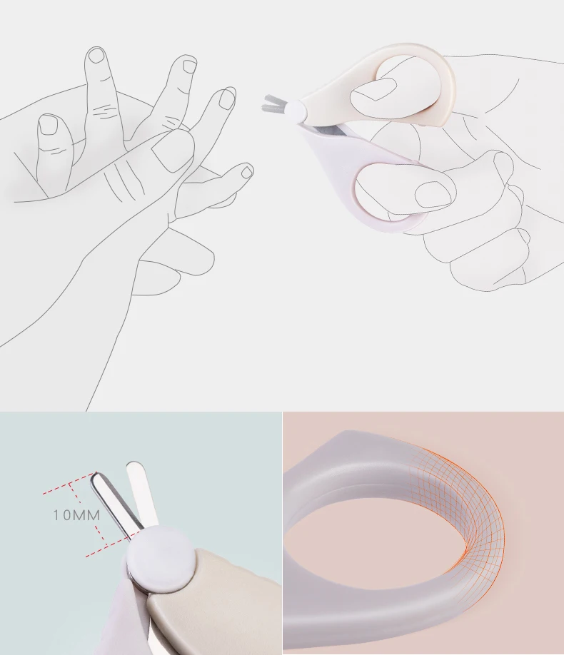 Набор детских кусачек для ногтей BN безопасные кусачки новорожденных товары