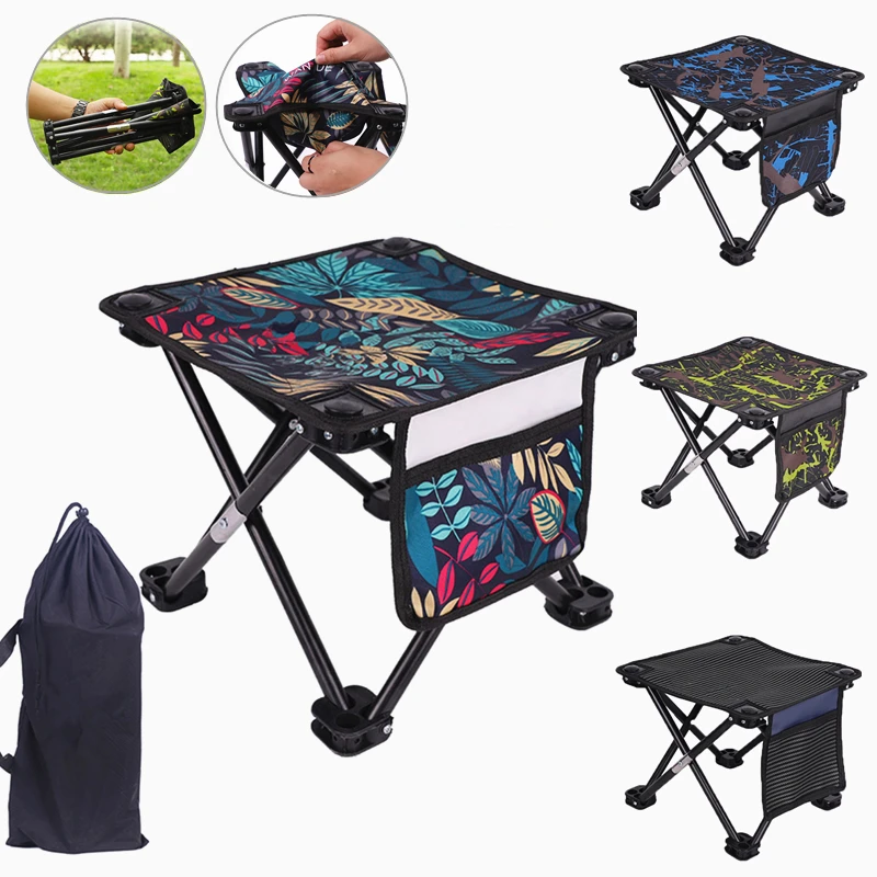 

Outdoor Portable Folding Chair Fishing Square Stool Ultra Light Art Sketching Chair Maza Chair Train Stool