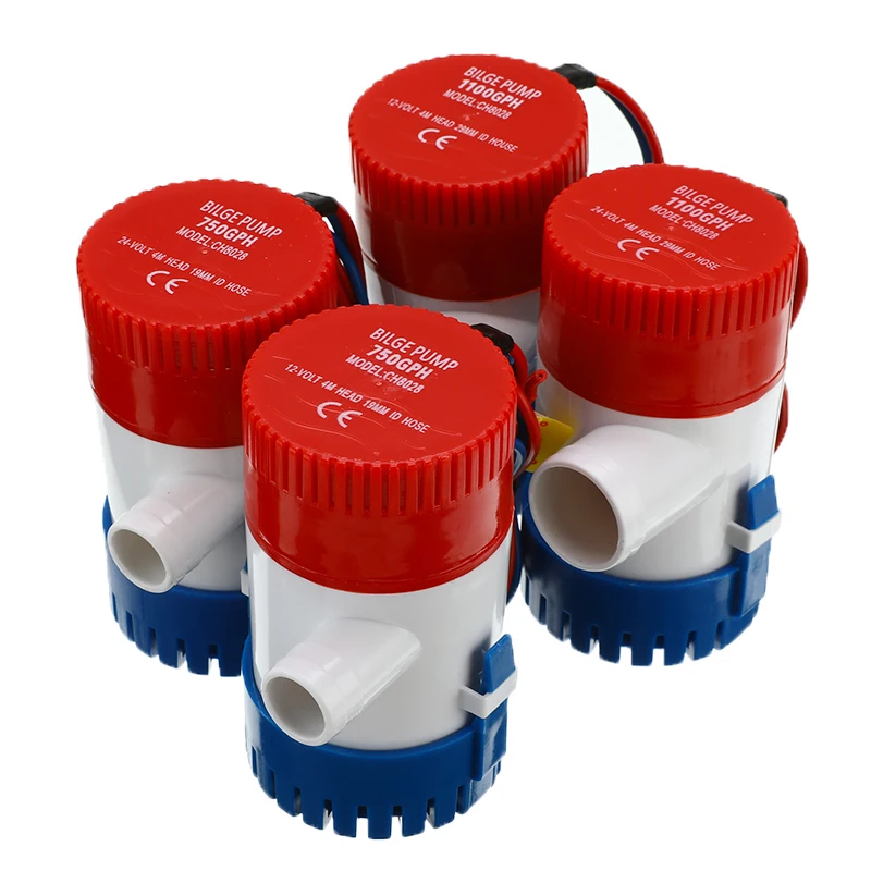 1100GPH 750GPH 12/24VDC Трюмный насос с высоким потоком погружной используемый в саду