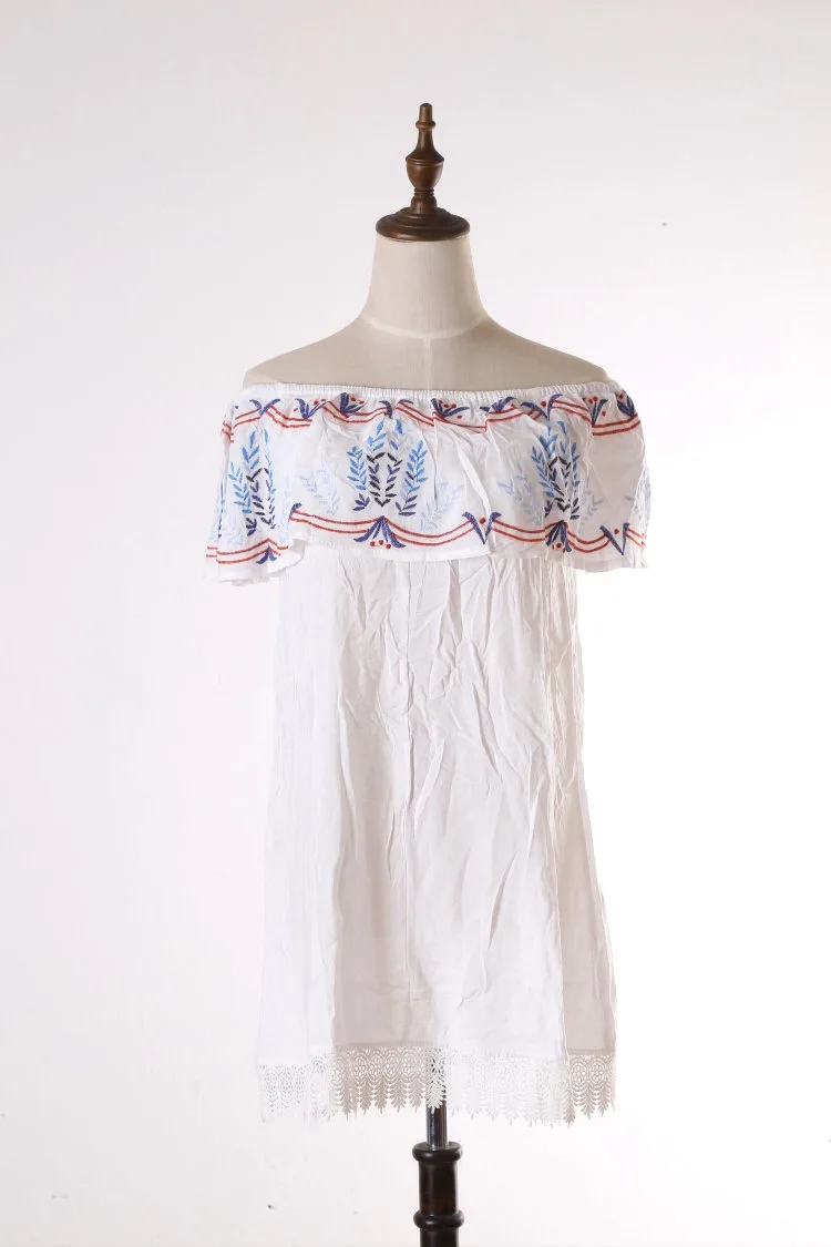 Женское пляжное платье туника с длинным рукавом и вышивкой|dress up|dresses dressdress dress |