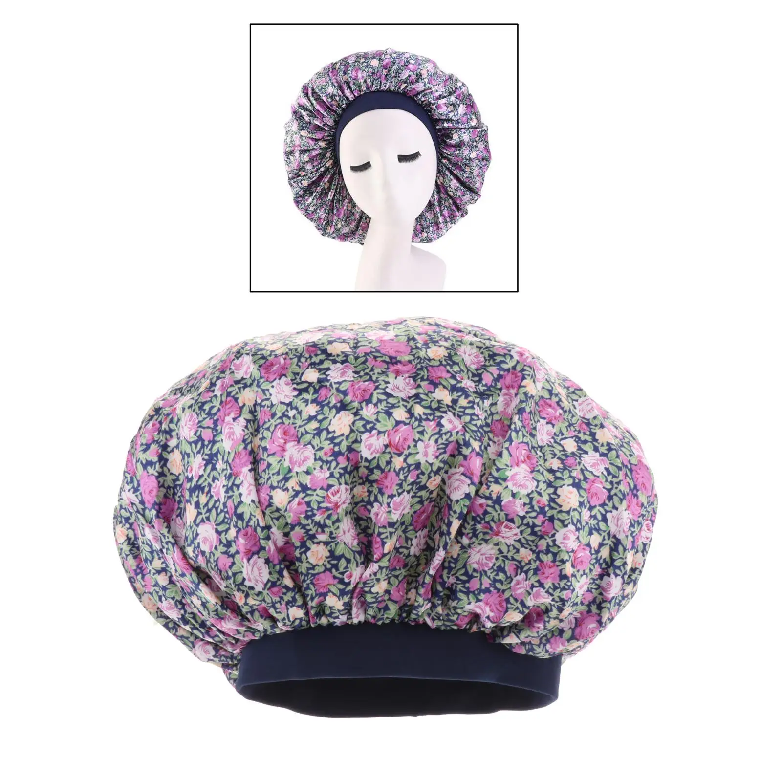 

Satin Bonnet Sleep Cap Bonnets For Sleeping Wrap Long Hair Night Head Cover