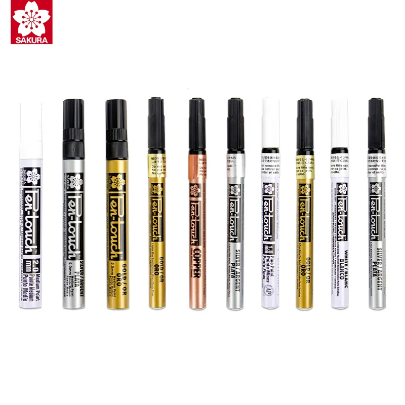 

SAKURA Oil Marker High Light Pen Paint Marker Glass/Steel/Rubber/Wood/Plastic/Clothes Graffiti Marcador Caneta Student Supplies