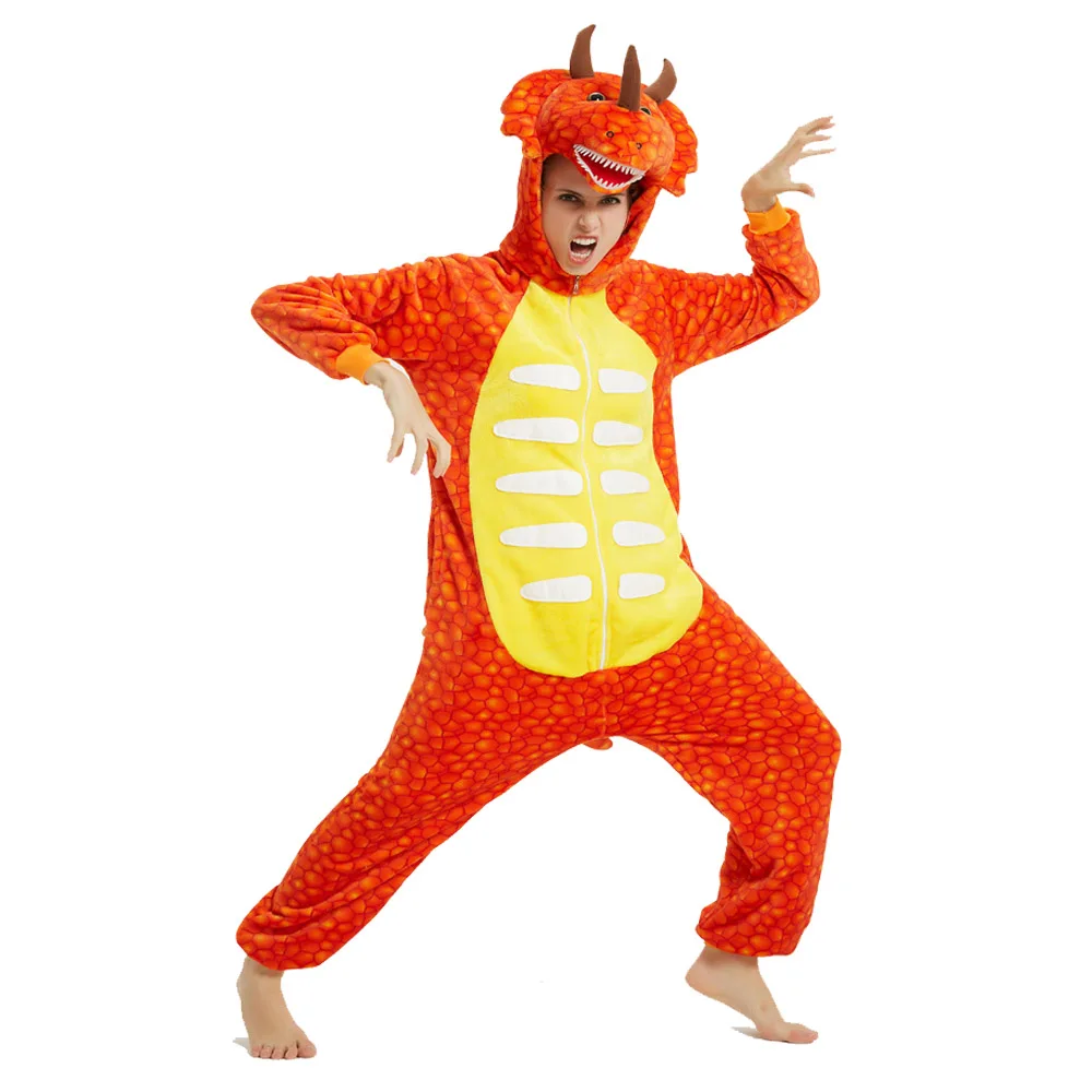Мужская Пижама Kigurumi Dragon 3D цельный комбинезон с капюшоном для взрослых 2020 |