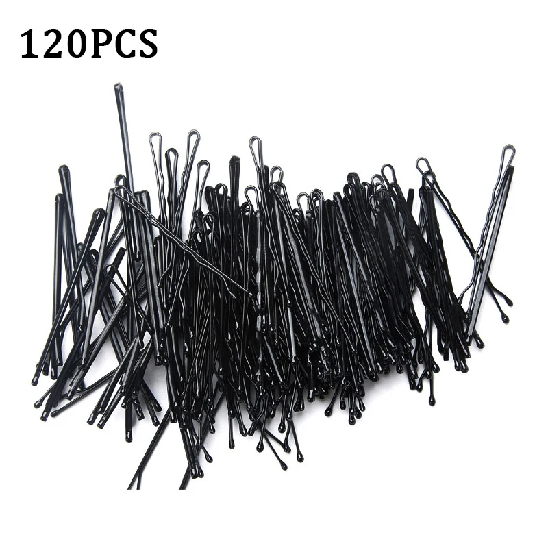 

120cs/Set Black Hairpins for Women Hair Clip Lady Bobby Pins Invisible Curly Wave Hairgrip Barrette Hair Clips Accessories
