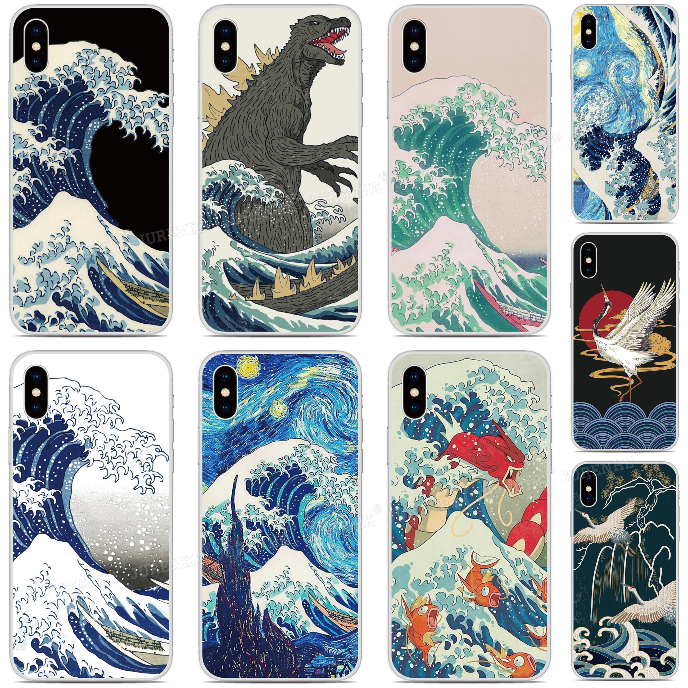 Wave off Kanagawa Cover For Umidigi Bison GT X10 A11S A7S F2 F1 Play A3X A3S A5 A3 A7 S5 A9 A11 Pro Max Power 3 5 5S Phone Case