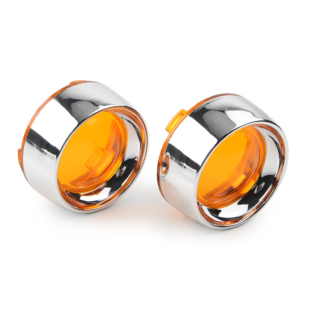 Лампа указателя поворота в стиле мотоцикла с козырьком хромированная кольцевая