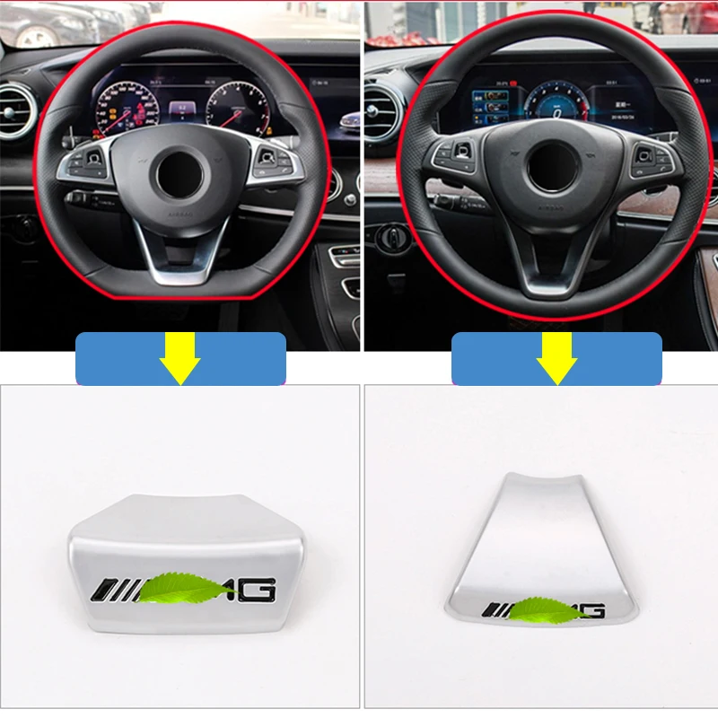 Для A B C E класс GLA CLA GLC GLE GLS W213 W205 x253 руль декор в виде эмблемы наклейка значок украшение логотип AMG