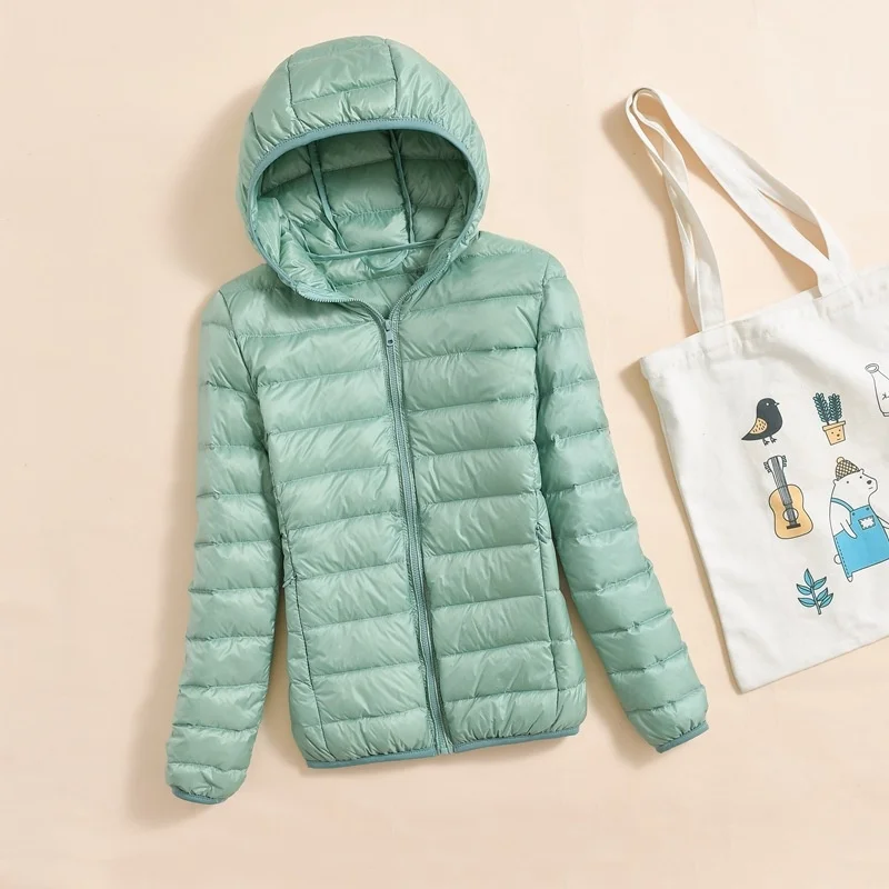 

Куртка пуховая легкая с воротником-стойкой, для мужчин и женщин