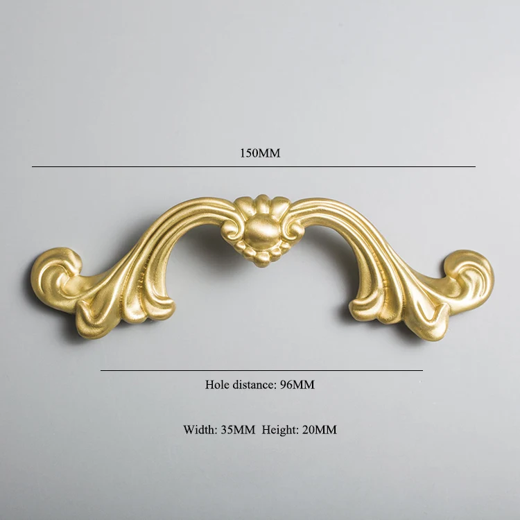 Европейский Ретро Латунная Ручка Гардероб Шкаф Обувной Шкаф Ящик Дверца Шкафа Твердая Латунь Золотая Ручка