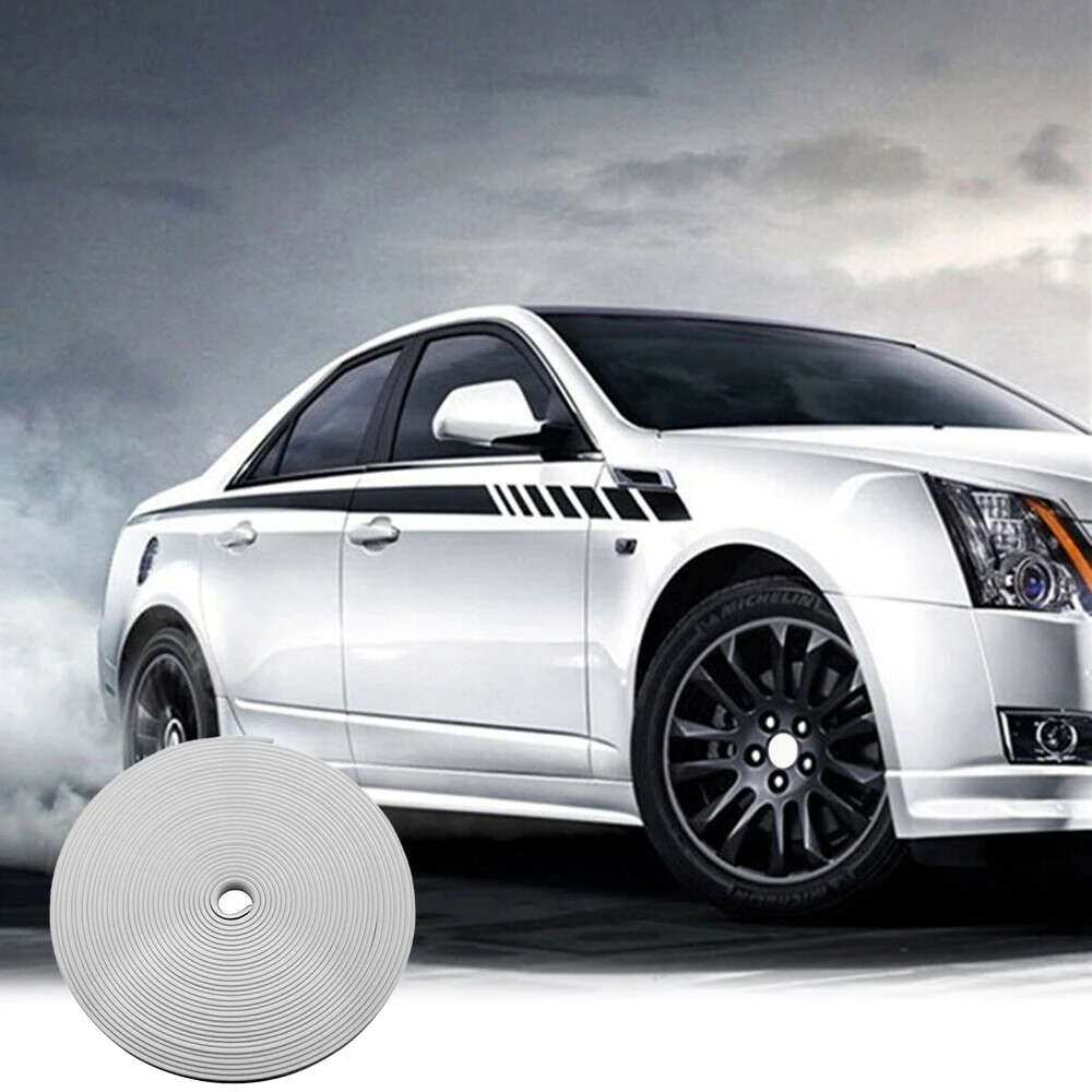 

8M/Roll Car Styling Wheel Rims Rubber Strip Stamping Protection Trim Color Tire Guard Line Car-styling Exterior Accessories