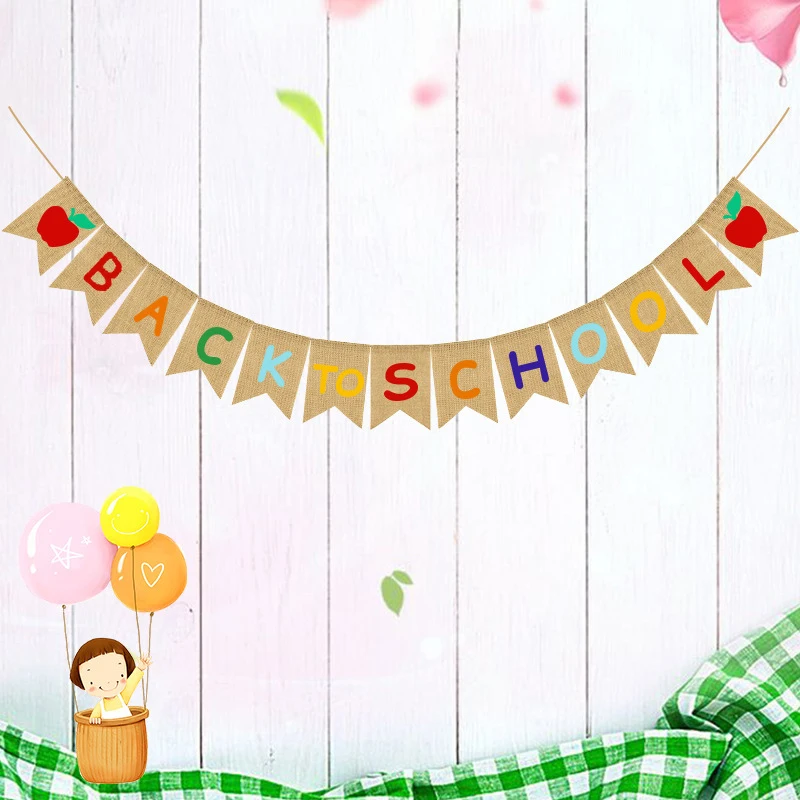 Промо-акция! Декорированном мешковиной горшке Добро пожаловать Banne овсянка знак