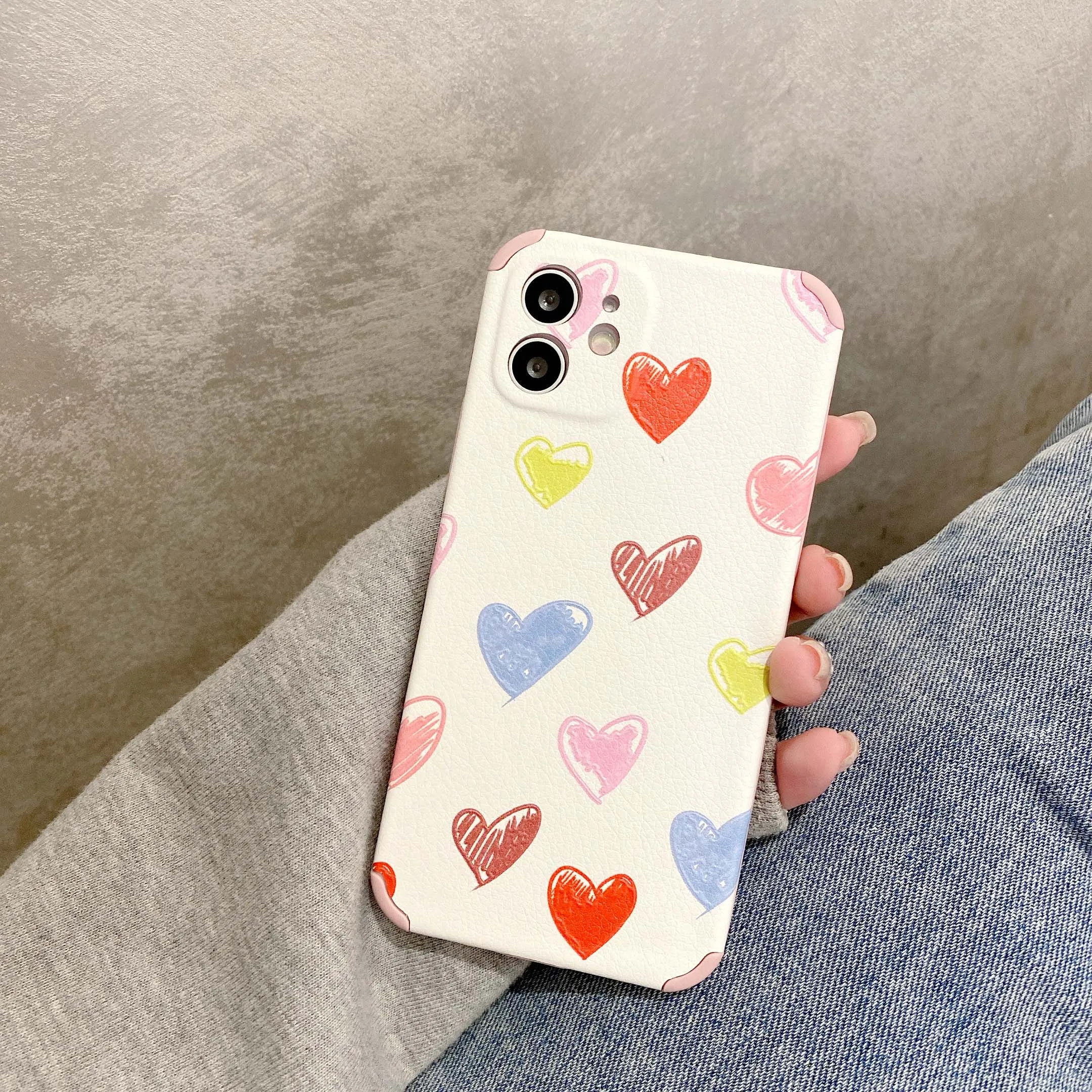 

For OPPO Reno 5 4 Pro 2Z 2F A93 K5 Realme XT 5G Shockproof Phone Case Love Heart Cute Full Lens Camera Protector Silicone Cover