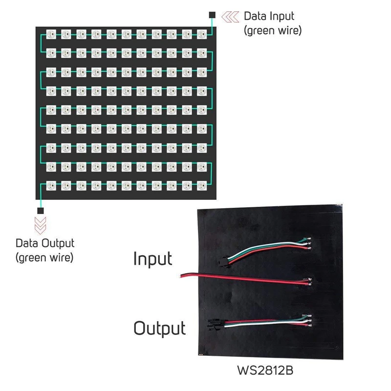 WS2812B 16x16 пикселей 256 Пиксели цифровой гибкий светодиодный Панель индивидуально