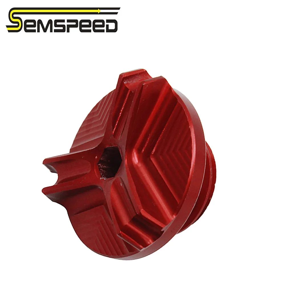 SEMSPEED Oil Filler Cap Cover Engine Drain Plug For SUZUKI GSR GSXR 750 600 400 GSX650F GSX1250FA GSF 1250/1200 N/S Bandit SV650 |