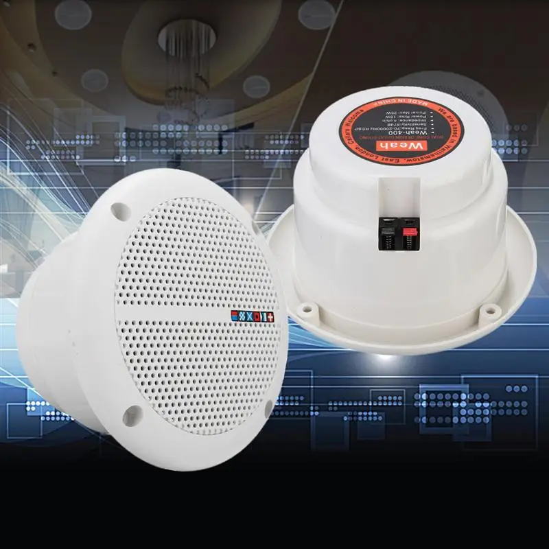 1 пара водонепроницаемый потолочный настенный динамик для лодки 25 Вт |