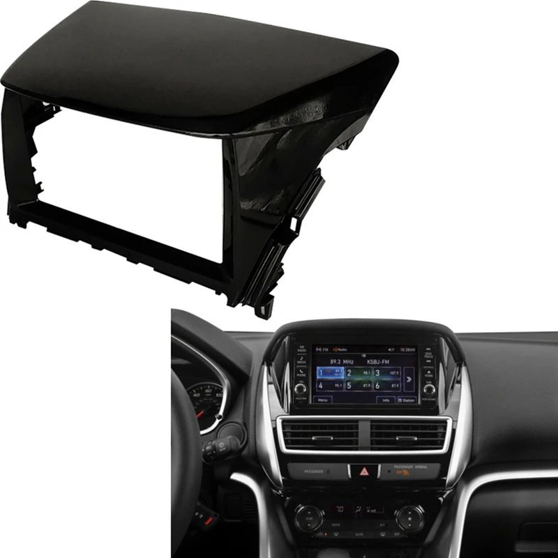 

2 Din 9 Inch Car Radio Fascia for Mitsubishi Eclipse Cross 2018-2019 DVD Stereo Frame Plate Adapter Mounting Dash