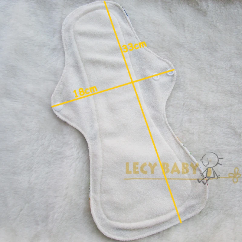 Многоразовые водонепроницаемые тканевые гигиенические прокладки для месячных 5