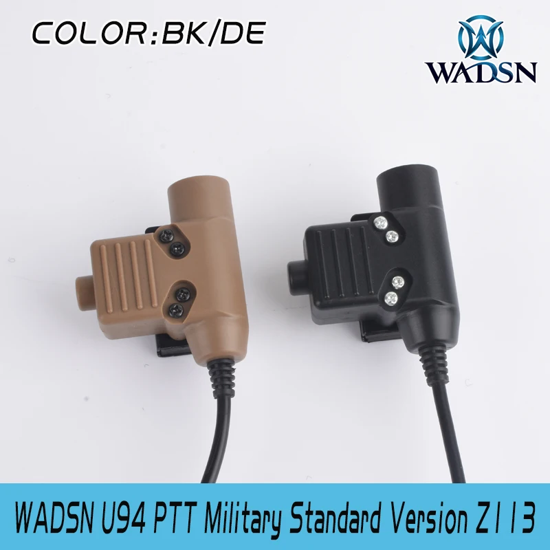 WADSN тактические наушники U94 PTT для KENWOOD Plug Walkie Talkie BaoFeng UV-82 радио гарнитура u94 ptt Softair аксессуары WZ113