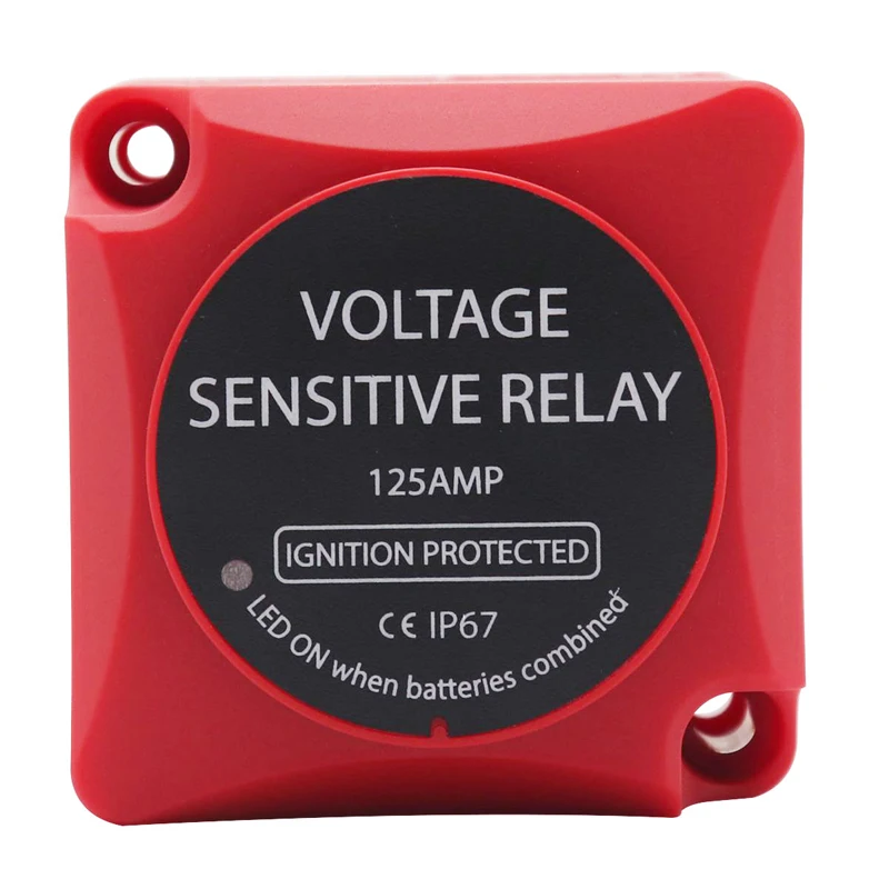 

VSR Voltage Sensitive Relay 12V 140Amp Dual Battery Smart Isolator Fits RV Marine Car Vehicles Truck Caravan Off-road Camper