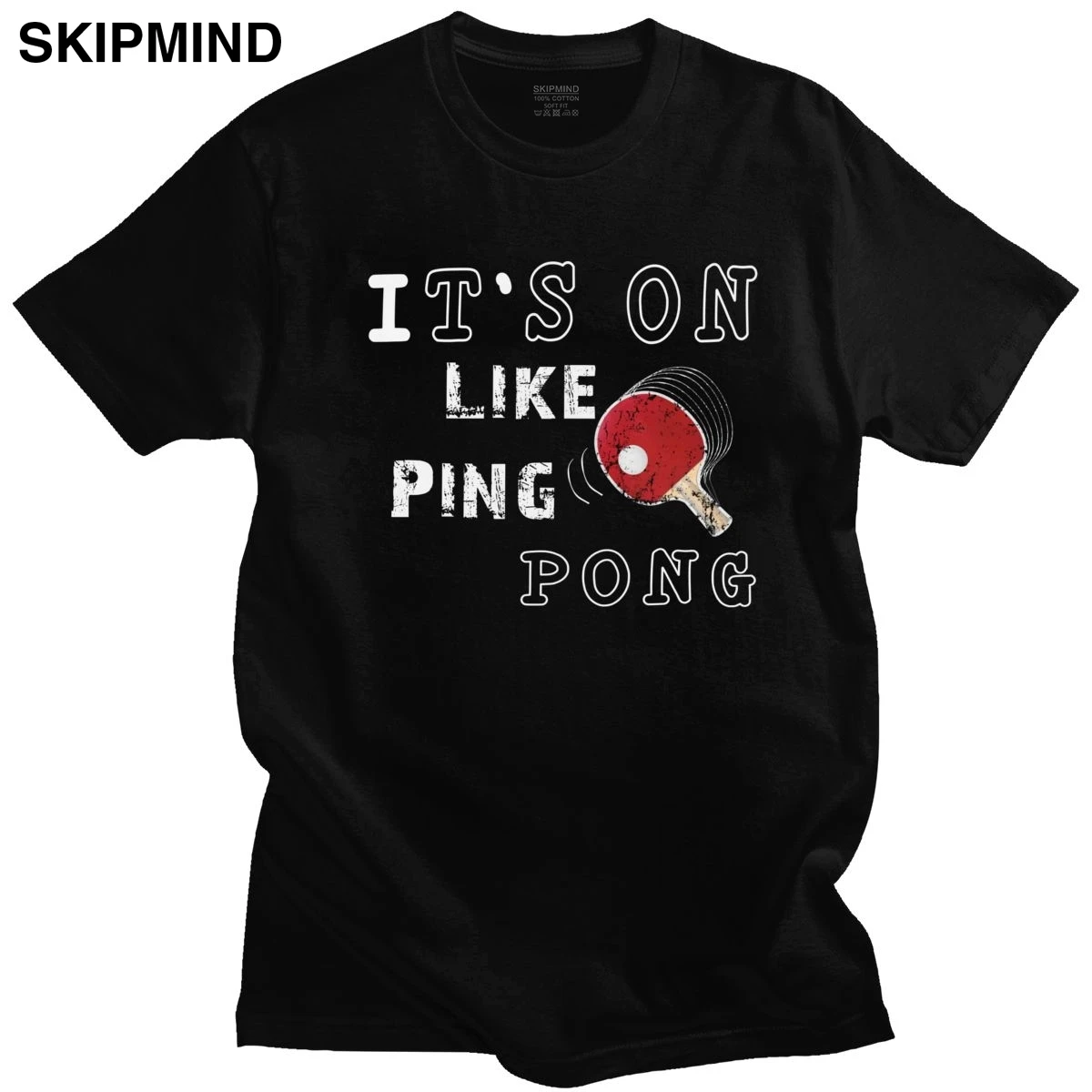 Футболка Top Fun It On Like Ping Pong Мужская футболка с круглым вырезом и коротким рукавом