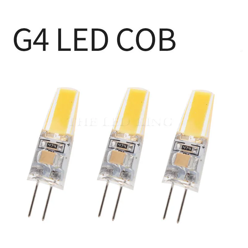 10pcs Dimmable COB G4 Bulb LED 6W 10W AC 220V ACDC 12V Lamp Crystal Light Lampadine Lampara Ampoule Zarovka | Лампы и освещение