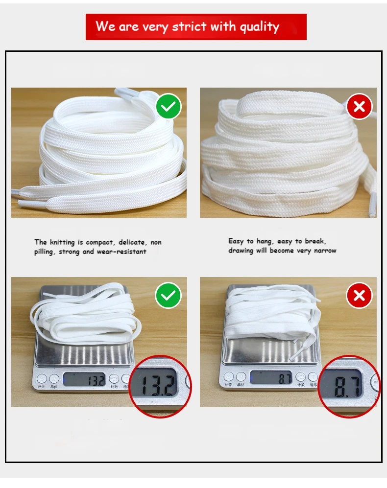 Super Quality Flat Sneaker Shoe Laces Flat Shoelaces for Sneaker Athletic Shoelace White Black Strings 70/90/100/120/140/160CM