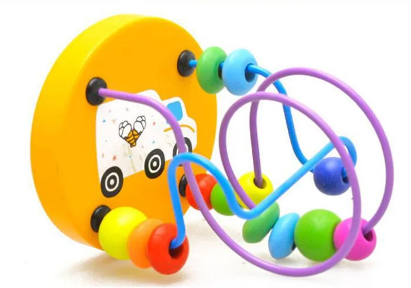 Обучающая игрушка для детей младшего возраста 12 5 см красочные деревянные бусины