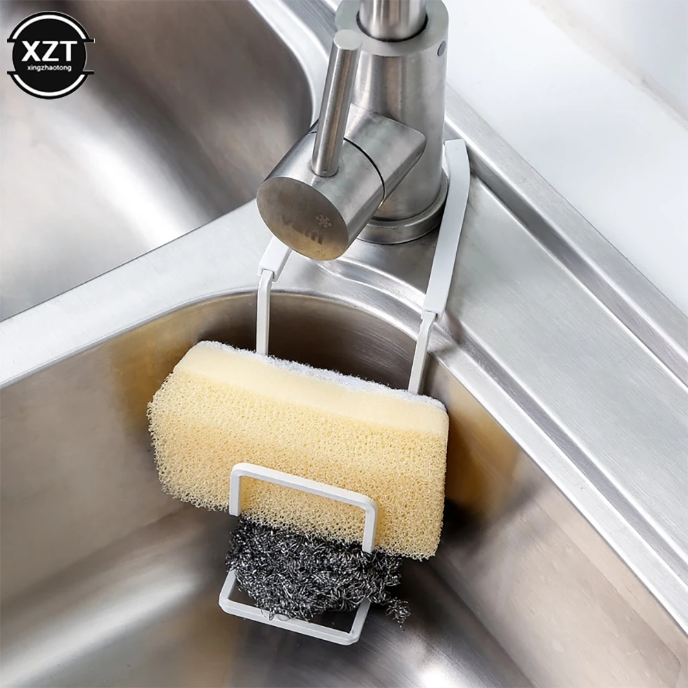 Стеллаж для слива раковины Подвесная подставка хранения губки мыла посуды