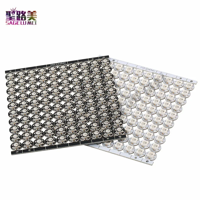 

100 ~ 1000 шт. WS2812B светодиодный ные чипы DC5V 2811ic белый/черный радиатор печатной платы (10 мм * 3 мм) WS2811 IC встроенные светодиодные платы SMD 5050 RGB