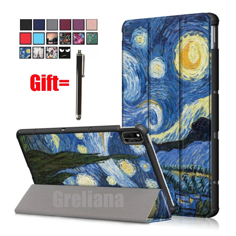 

Case For Huawei Honor V6 10.4 KRJ-W09 KRJ-AN00 PU Leather Slim Tablet Stand Cover For Huawei Matepad 10.4 BAH3-W09 BAH3-AL00+Pen
