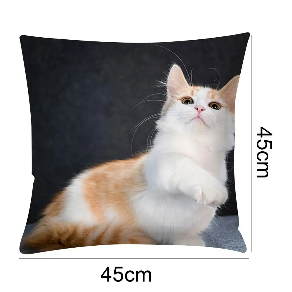

Multi-style Cute Cats Bolster Covers Throw Cushion Square Pillowcase Couch Decor