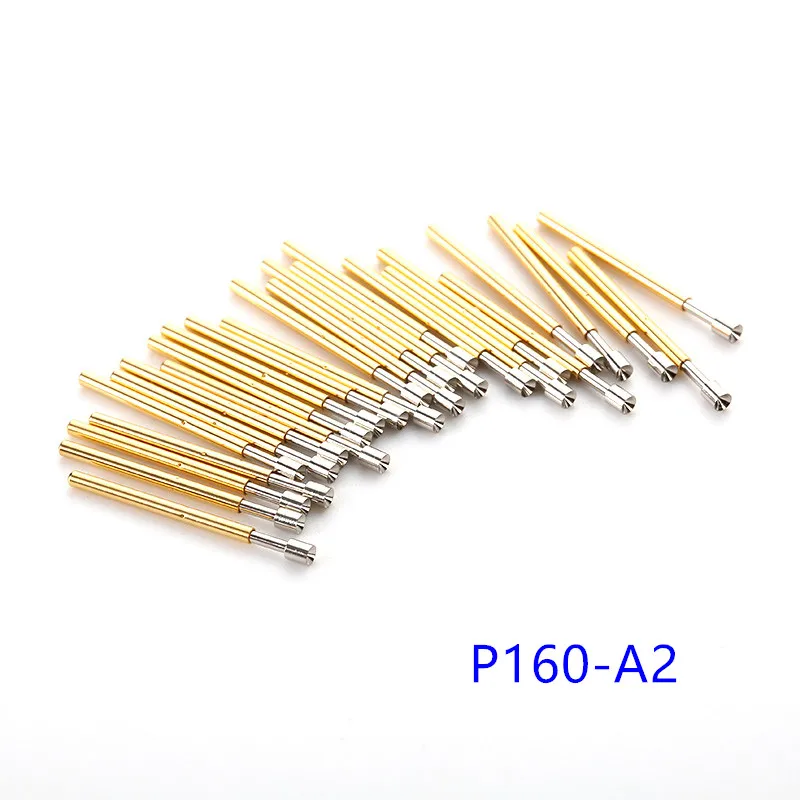 Hot Sales 100PCS/Pack of P160 Series Brass Spring Test Probe with Nickel Plated Needle Diameter Electronic | Инструменты
