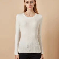 solid long sleeve knitted sweater women casual black white crewneck autumn winter pullovers pull femme hipster blusa clothing