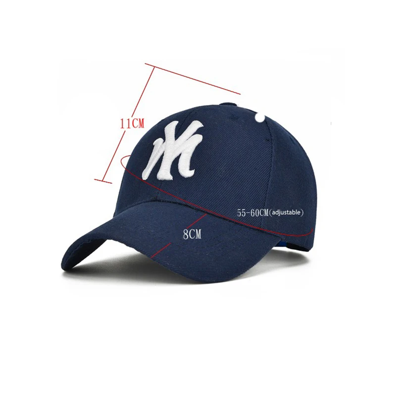 

Black Letter MY Embroidery Baseball Caps Fashion Women Man Summer Hat Unisex High Quality Visor Cotton Snapback Hat