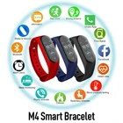 Смарт-часы M4 для мужчин и женщин, смарт-часы с пульсометром, фитнес-трекером, в режиме реального времени, спортивный браслет для часов IPhone, Xiaomi