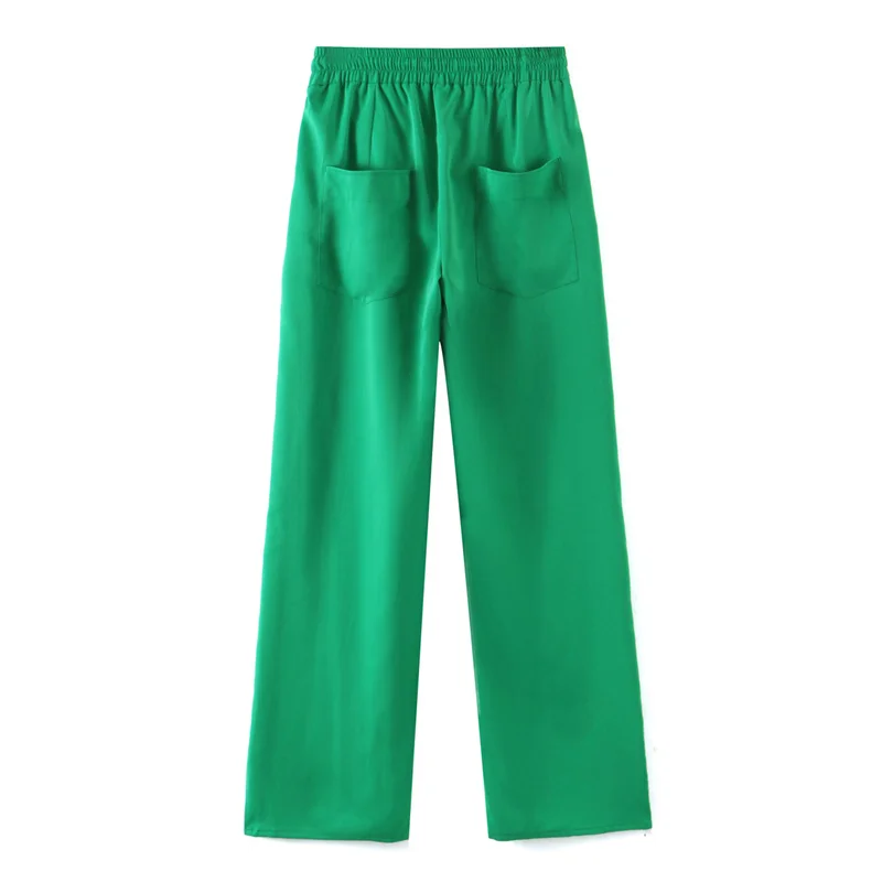 

Wide Leg Pants For Women Casual High Waist 2020 New Fashion Loose Long Pants Pocket Pant Trousers Femme